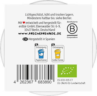 Porridge Bowl Banane, Erdbeere, Mango ab 3 Jahren (2x120 g) Freche Freunde