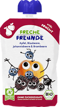 Quetschie Apfel, Blaubeere, Johannisbeere & Brombeere ab 6 Monaten Freche Freunde