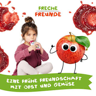 Quetschie Apfel, Blaubeere, Johannisbeere & Brombeere ab 6 Monaten Freche Freunde