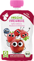 Quetschie Apfel, Erdbeere, Blaubeere & Himbeere ab 6. Monat Freche Freunde
