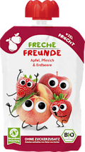 Quetschie Apfel, Pfirsich & Erdbeere ab 6 Monaten Freche Freunde