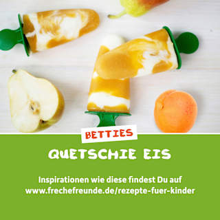 Quetschie Joghurt, Banane, Erdbeere, Apfel & Himbeere, ​ab 10 Monate Freche Freunde
