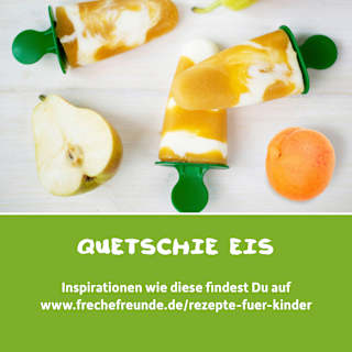 Quetschie Pfirsich, Apfel, Banane mit Hafer ab 6 Monaten  Freche Freunde
