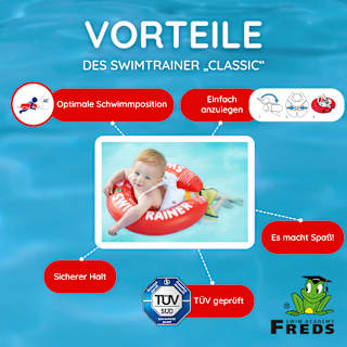 Schwimmtrainer Classic Rot Freds Swim Academy