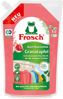 Colorwaschmittel Flüssig Granatapfel Frosch