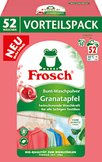 Colorwaschmittel Pulver Granatapfel  Frosch