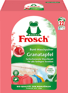 Colorwaschpulver Granatapfel Frosch