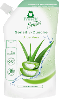 Duschgel Aloe Vera, Nachfüllpack Frosch Senses