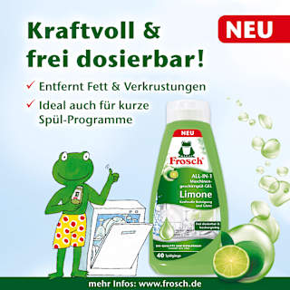 Spül-Gel All-in-1, 40 Spülgänge Frosch