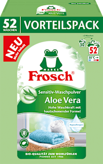 Vollwaschpulver Aloe Vera Frosch