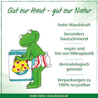 Vollwaschpulver Aloe Vera Frosch
