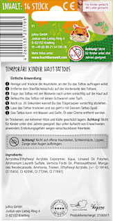Kinder Haut-Tattoos Wunderbunt Fantastisches Dschungelreich  FruchtBar