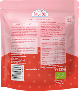 Kindermüsli Frühstücks-Herzen ab dem 12. Monat FruchtBar