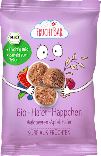 Kindersnack Hafer-Häppchen, Waldbeere, Apfel & Hafer ab 3 Jahren FruchtBar