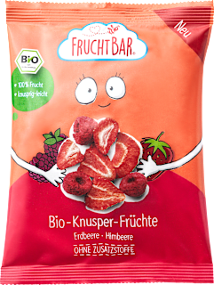 Kindersnack Knusper-Früchte Erdbeere & Himbeere, ab 3 Jahren  FruchtBar