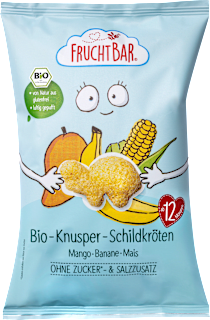 Kindersnack Knusper-Schildkröten Mango Banane Mais,  ab 12 Monaten FruchtBar