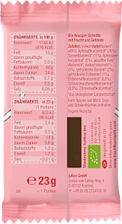 Kindersnack Knusper-Schnitte Erdbeere-Banane, ab 3 Jahren (3x23 g) FruchtBar