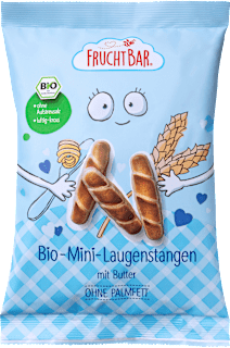 Kindersnack Mini-Laugenstangen mit Butter, ab 3 Jahren FruchtBar