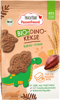 Kinderkekse Dino-Kekse Kakao-Dinkel ab 3 Jahren FRUCHTBAR Pausenfreund