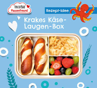 Kindersnack Laugen-Sterne mit Käse, ab 3 Jahren FRUCHTBAR Pausenfreund