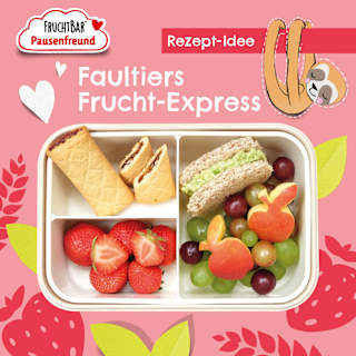 Kindersnack Pausenfreund Frucht-Tasche, Dinkel, Erdbeere, Apfel ab 3 Jahren (6x22 g) FRUCHTBAR Pausenfreund