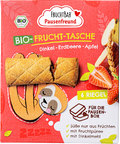 Kindersnack Pausenfreund Frucht-Tasche, Dinkel, Erdbeere, Apfel ab 3 Jahren (6x22 g) FRUCHTBAR Pausenfreund