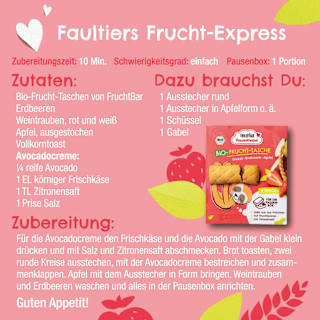 Kindersnack Pausenfreund Frucht-Tasche, Dinkel, Erdbeere, Apfel ab 3 Jahren (6x22 g) FRUCHTBAR Pausenfreund