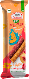 Kindersnack Pausenfreund Früchte-Duo, Pfirsich-Himbeere, ab 3 Jahren FRUCHTBAR Pausenfreund