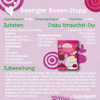 Kindersnack Pausenfreund Hafer-Happen, Himbeere, Apfel & Rote Bete ab 3 Jahren FRUCHTBAR Pausenfreund