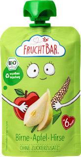 Quetschie Birne, Apfel & Hirse ab 6 Monaten FruchtBar