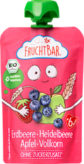 Quetschie Erdbeere, Heidelbeere, Apfel & Vollkorn ab 6 Monaten FruchtBar