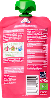 Quetschie Erdbeere, Heidelbeere, Apfel & Vollkorn ab 6 Monaten FruchtBar