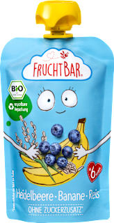 Quetschie Heidelbeere, Banane & Reis ab 6 Monaten FruchtBar
