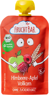 Quetschie Himbeere, Apfel, Vollkorn ab 6 Monaten FruchtBar