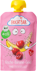 Quetschie Kirsche-Banane-Grieß, ab 6 Monaten FruchtBar