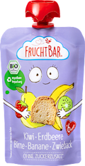 Quetschie Kiwi Erdbeere Birne Banane Zwieback ab 6 Monaten FruchtBar