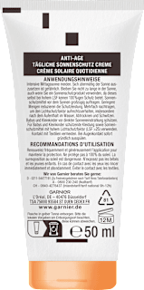 Sonnencreme Gesicht super UV Anti-Age, LSF 50+ Garnier Ambre Solaire