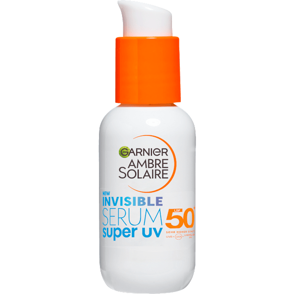 Sonnenfluid Gesicht super UV invisible Serum, LSF 50+ Garnier Ambre Solaire