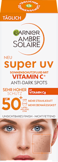 Sonnenfluid Gesicht super UV mit Vitamin C, LSF 50+ Garnier Ambre Solaire