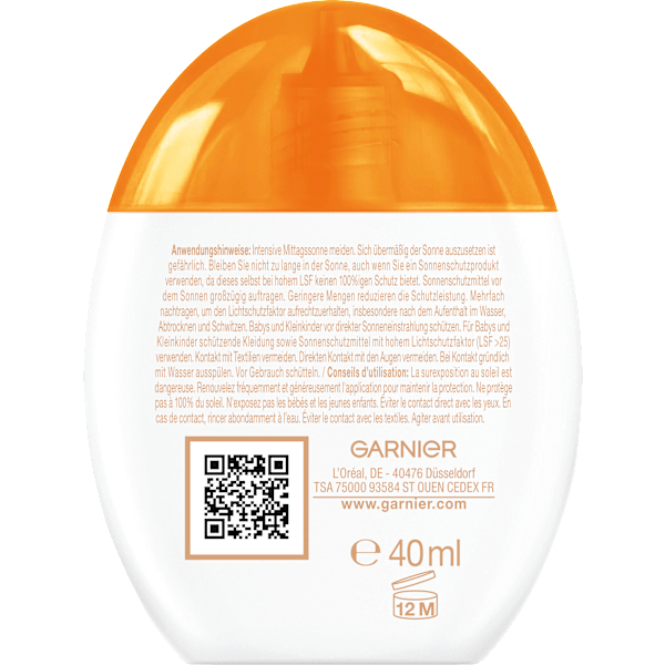 Sonnenfluid getönt UV water fluid, LSF 50 Garnier Ambre Solaire