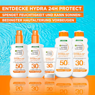 Sonnenmilch HYDRA 24h protect, LSF 50+ Garnier Ambre Solaire