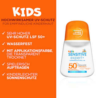Sonnenroller Kids sensitive expert +, LSF 50+ Garnier Ambre Solaire