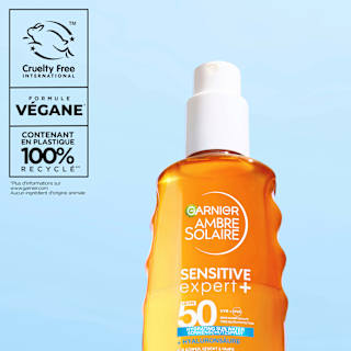 Sonnenspray sensitiv expert+ hydrating sun water, LFS 50 Garnier Ambre Solaire