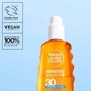 Sonnenspray sensitive expert +, hydrating UV water, LSF 30 Garnier Ambre Solaire