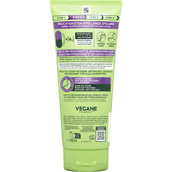 Conditioner Locken Methode Feuchtigkeit GARNIER FRUCTIS