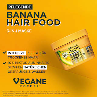 Haarkur Banana Hair Food 3in1 Maske GARNIER FRUCTIS