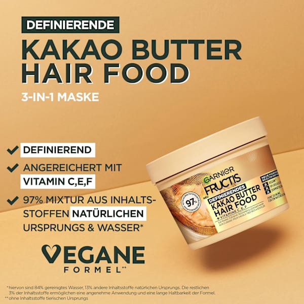 Haarkur Kakao Butter Hair Food 3in1 Maske  GARNIER FRUCTIS