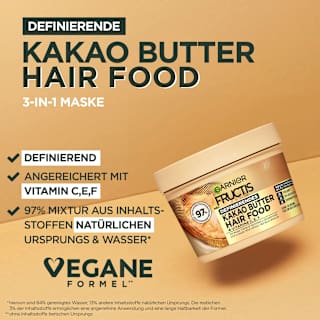 Haarkur Kakao Butter Hair Food 3in1 Maske  GARNIER FRUCTIS