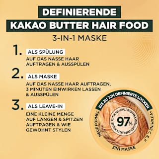 Haarkur Kakao Butter Hair Food 3in1 Maske  GARNIER FRUCTIS