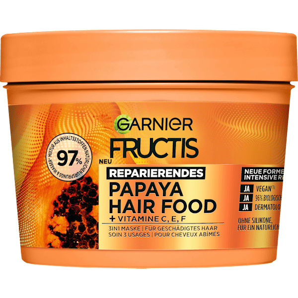 Haarkur Papaya Hair Food 3in1 Maske  GARNIER FRUCTIS